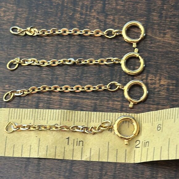JOAN RIVERS 8” Egg/Charm Bracelet Chain Extender Bundle - Lot of 4 - Picture 1 of 1